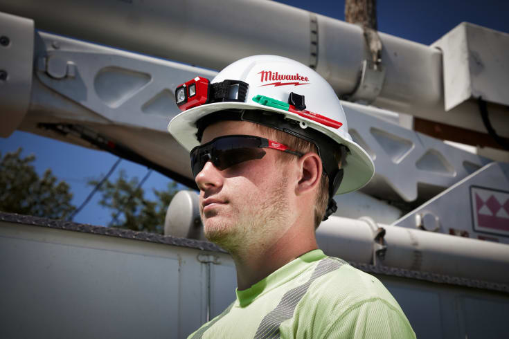 Milwaukee sikkerhedsbriller, tonet glas