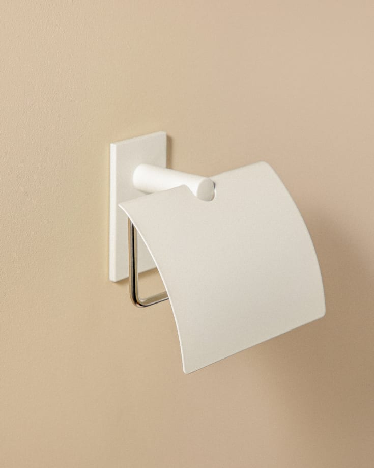 Cosmic Stick toiletrulleholder, mat hvid