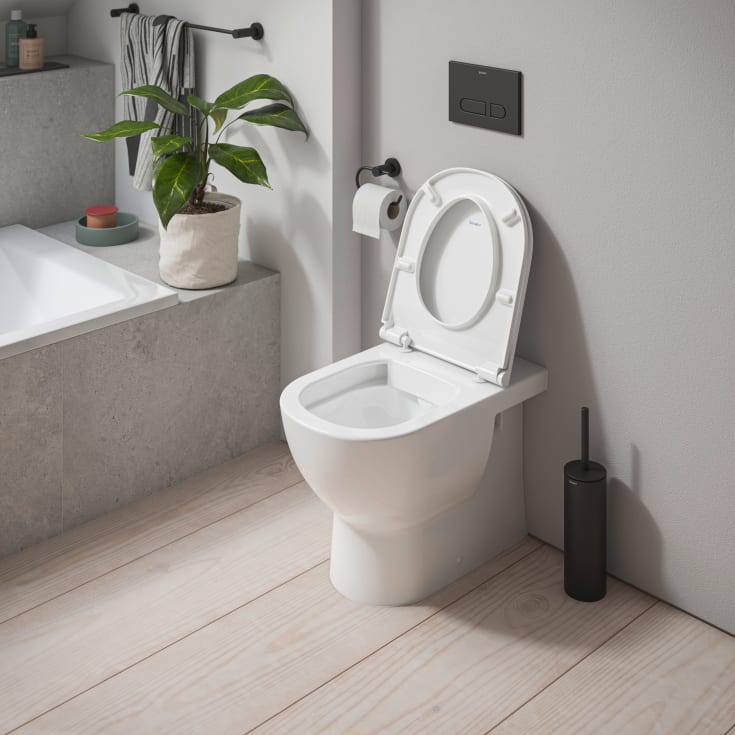 Duravit D-Code toalettsete, soft close, hvit