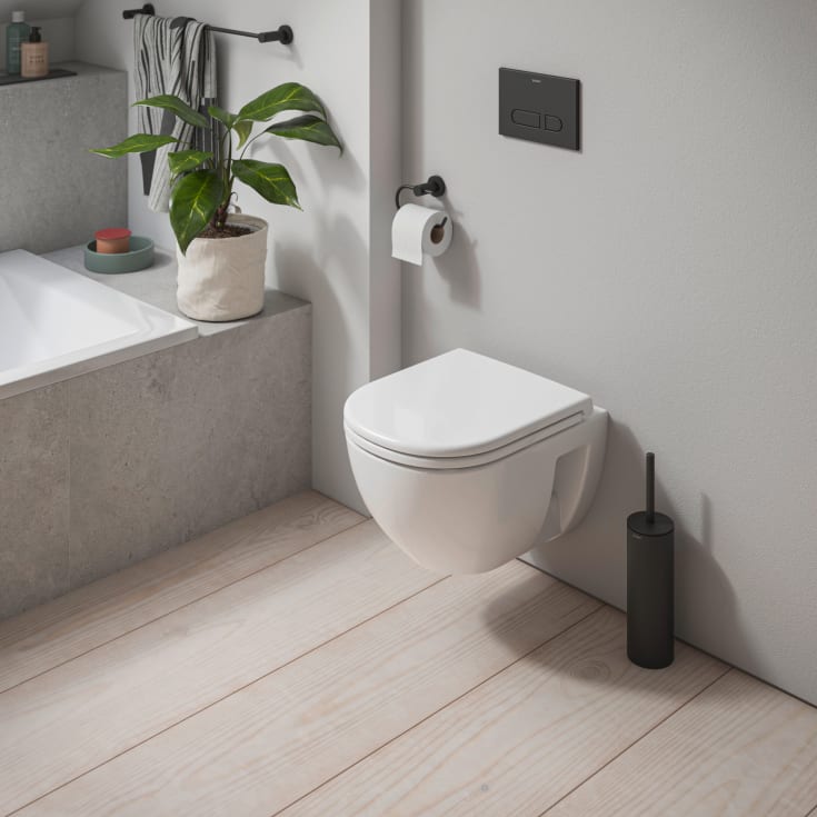 Duravit D-Code toiletbræt, soft close, quick release, hvid