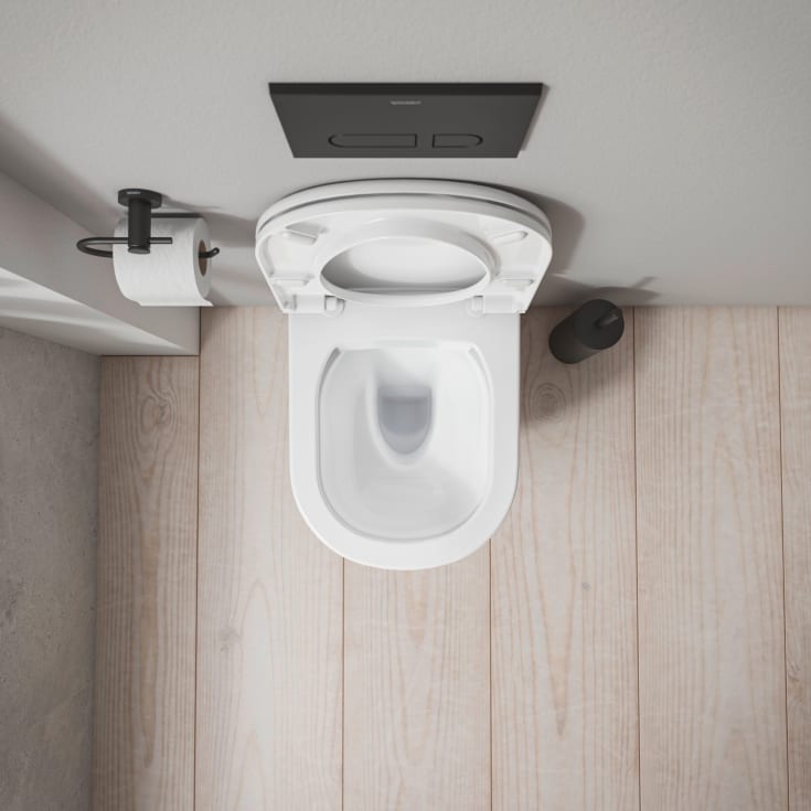 Duravit D-Code toiletbræt, soft close, quick release, hvid