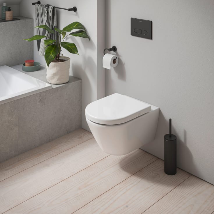 Duravit D-Code toiletbræt, soft close, quick release, hvid