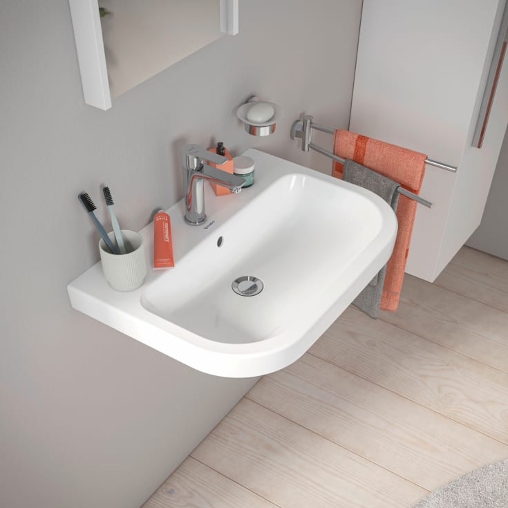 Duravit D-Code tvättställ, 65x46 cm, vit