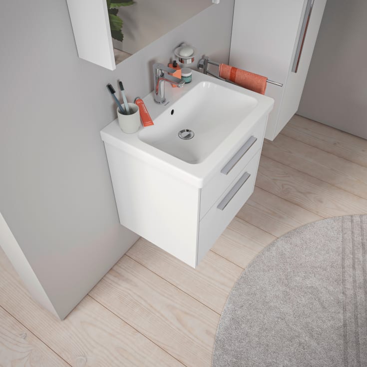 Duravit D-Code tvättställ, 65x48 cm, vit
