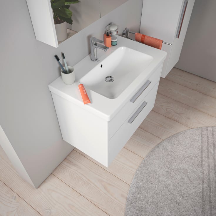 Duravit D-Code tvättställ, 80x48 cm, vit