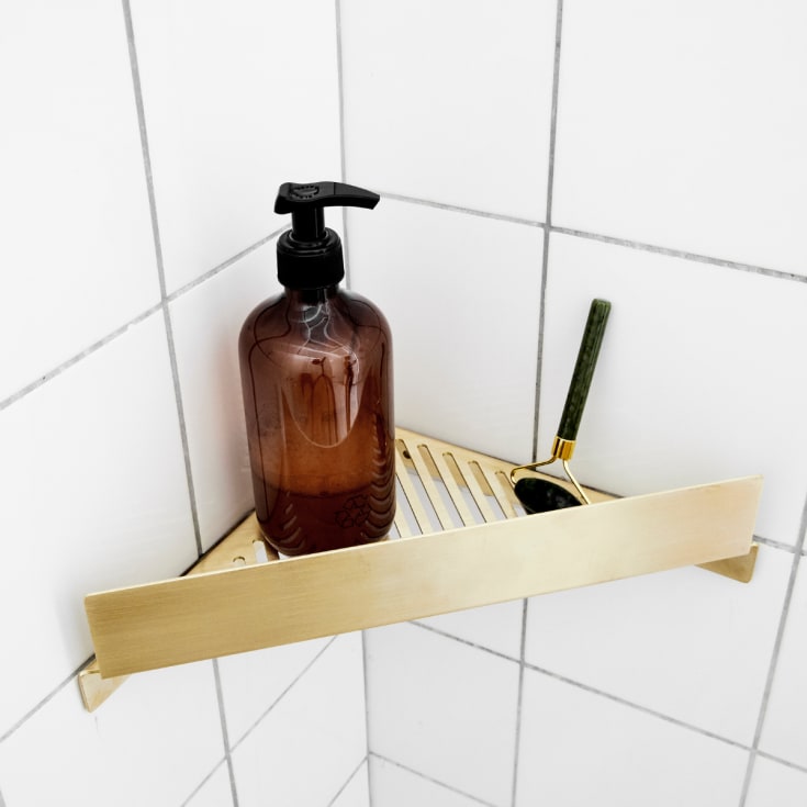 Bastant Design dusjhylle, børstet messing