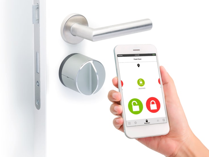 Danalock V3 Smart Lock Scandi elektronisk dørlås, bluetooth og zigbee, sølv