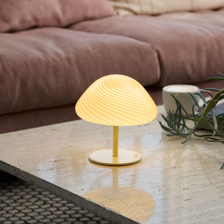 Halo Design Mini Mush bordlampe, beige