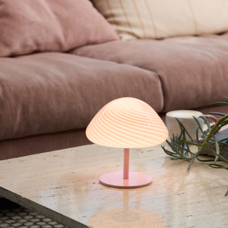 Halo Design Mini Mush bordlampe, lyserød