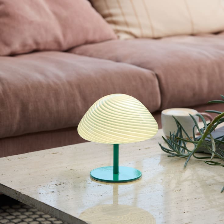 Halo Design Mini Mush bordlampe, turkis