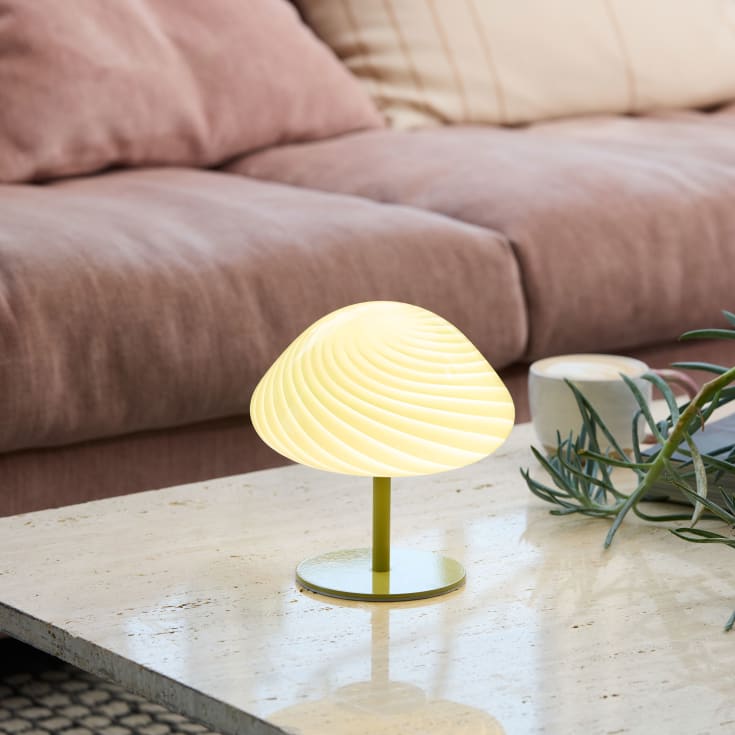 Halo Design Mini Mush bordslampa, grön