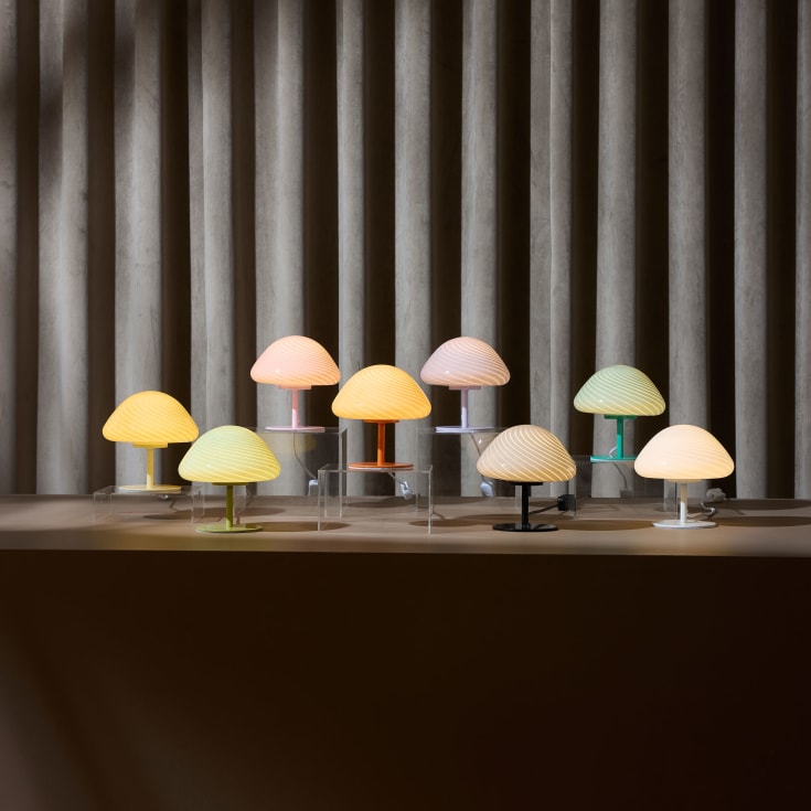 Halo Design Mini Mush bordslampa, grå