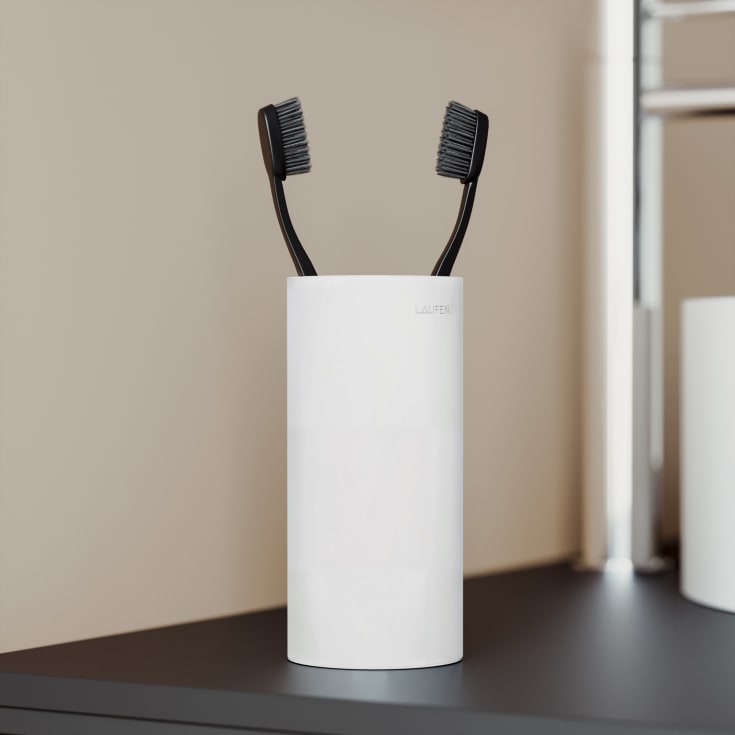 Laufen Nixie tandkrus, mat hvid