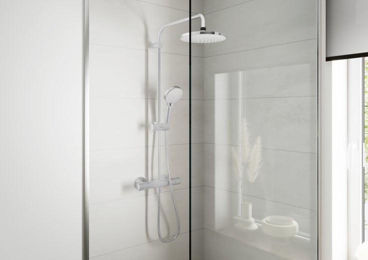 Hansgrohe Vernis Blend 200 dusjsett, vannbesparende, krom