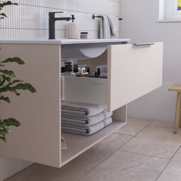 Dansani Mido+ Classic møbelpakke, 101x44 cm, stripete matt beige
