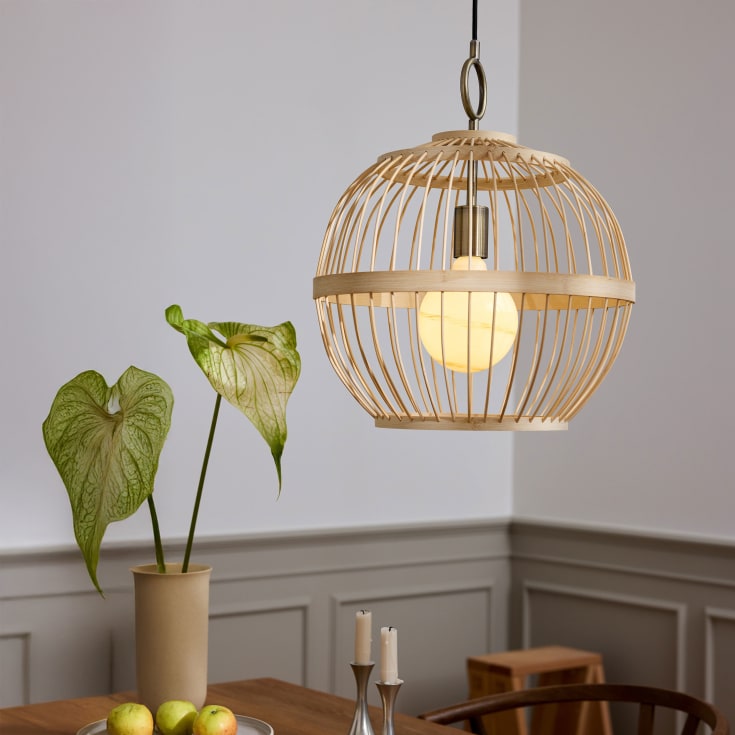 2 stk Halo Design Stockholm pendel, natur, Ø40 cm