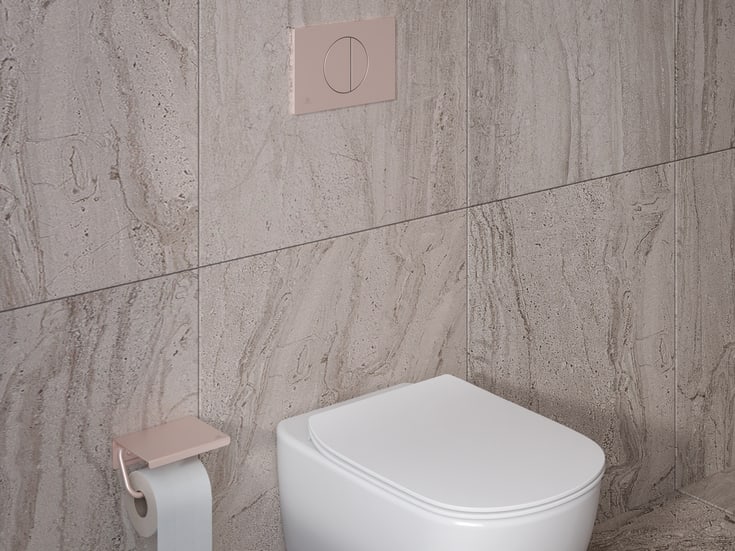 Ideal Standard Alu+ dorullholder, matt roségull