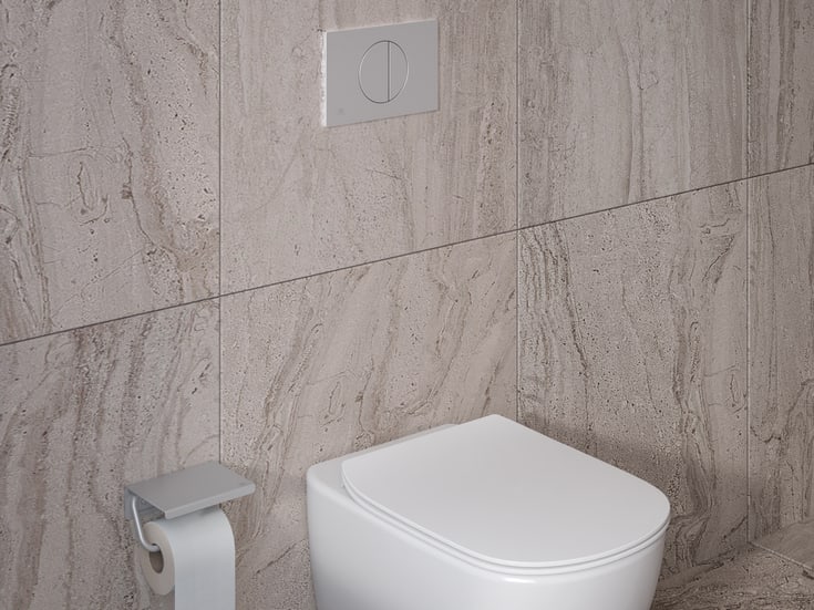Ideal Standard Alu+ dorullholder, matt sølv