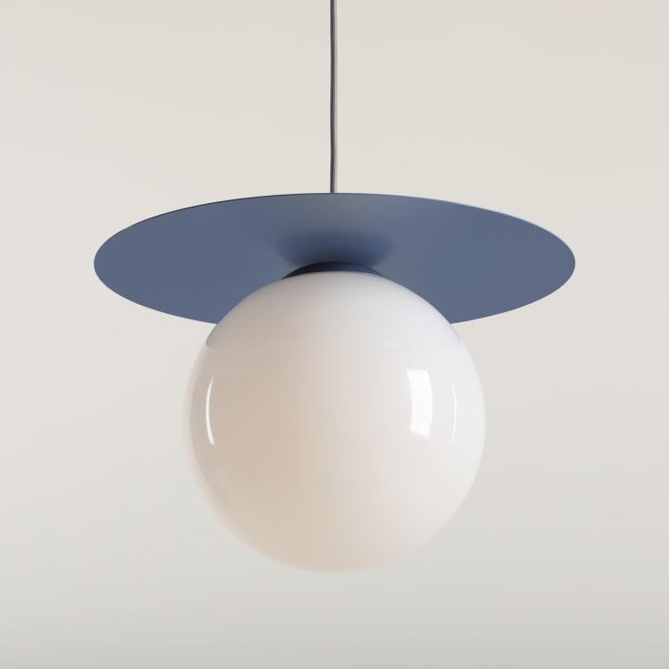 Aldex Loop pendellampe, Ø25 cm, blå