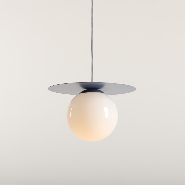 Aldex Loop pendellampa, Ø20 cm, blå