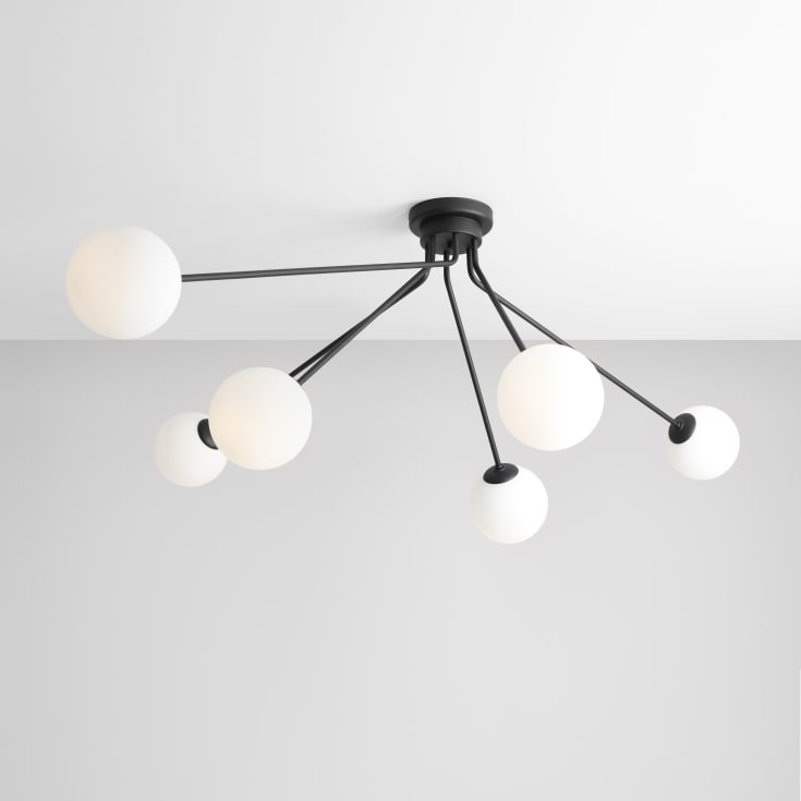 Aldex Holm 6 taklampa, svart