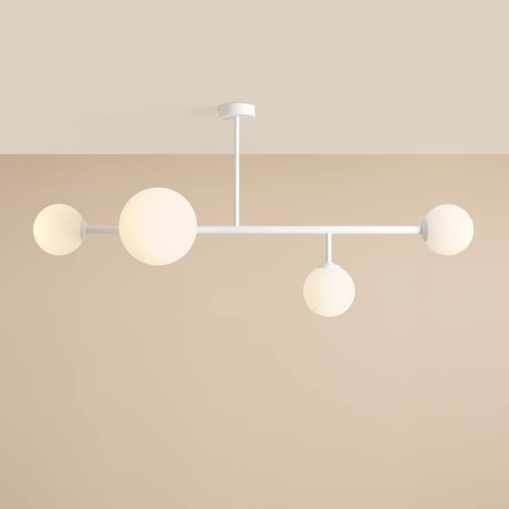Aldex Dione taklampe, hvit