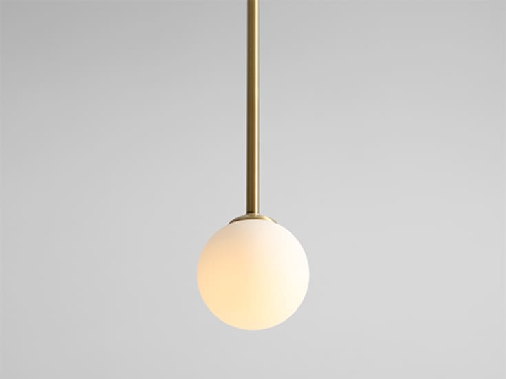 Aldex Pinne loftlampe, messing, 92 cm