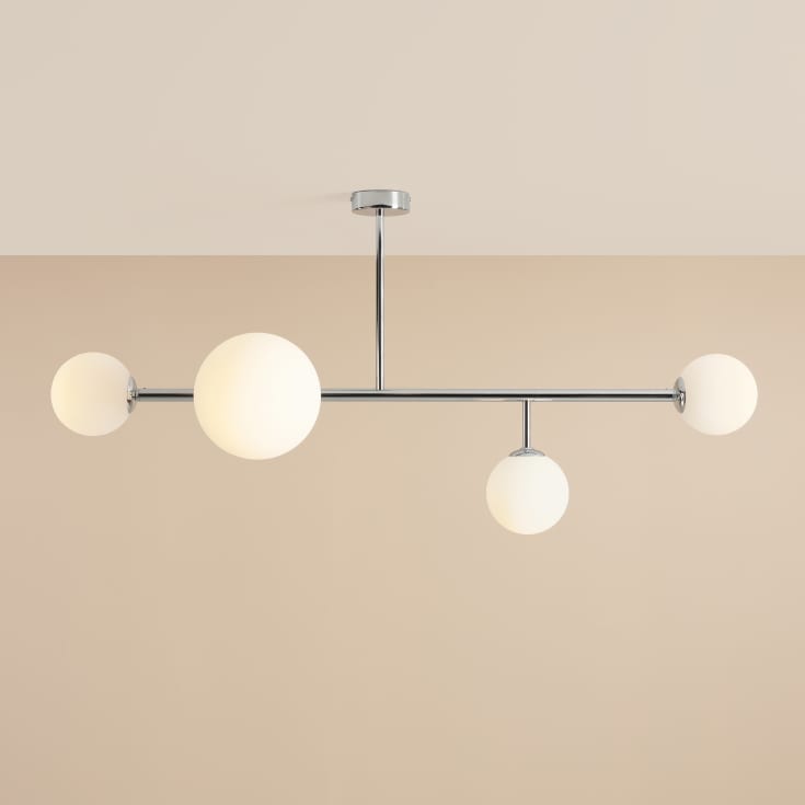 Aldex Dione loftlampe, krom