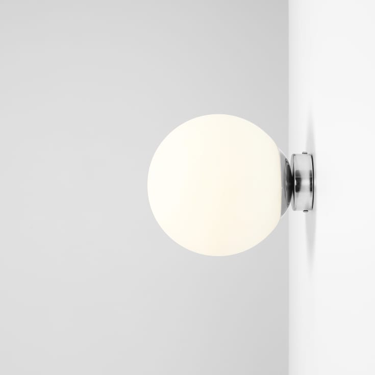 Aldex Ball væglampe, krom, Ø20 cm
