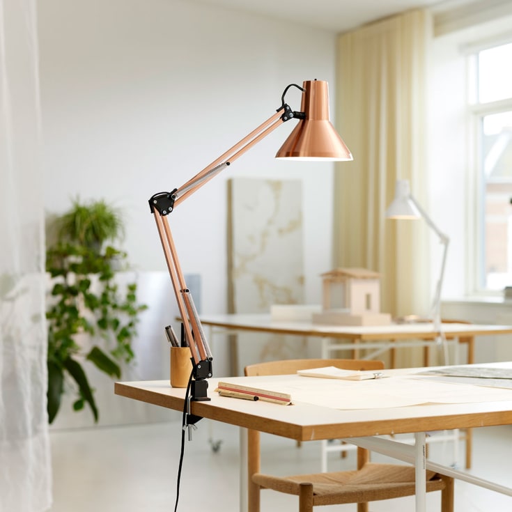 Nielsen Light Jensen arkitektlampa, koppar