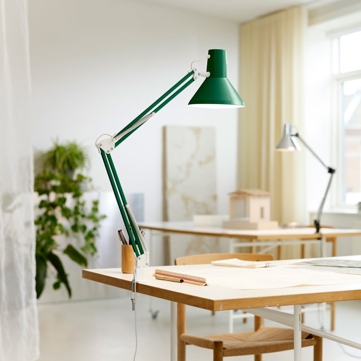 Nielsen Light Jensen arkitektlampe, grøn