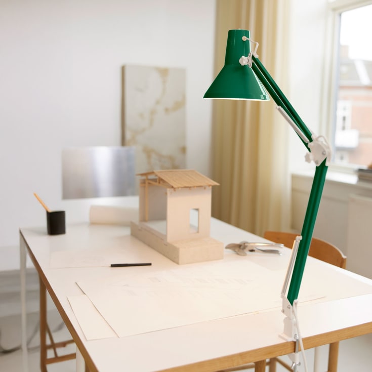 Nielsen Light Jensen arkitektlampe, grøn