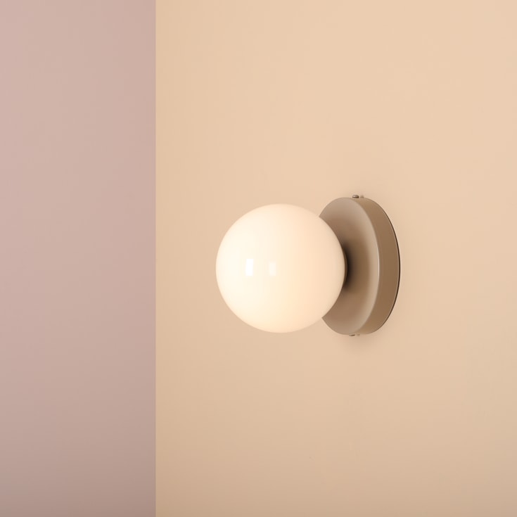 Aldex Ball 2 vägglampa, beige