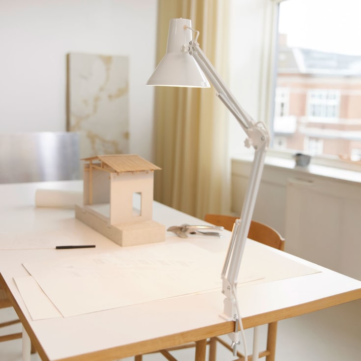 Nielsen Light Jensen arkitektlampe, hvid