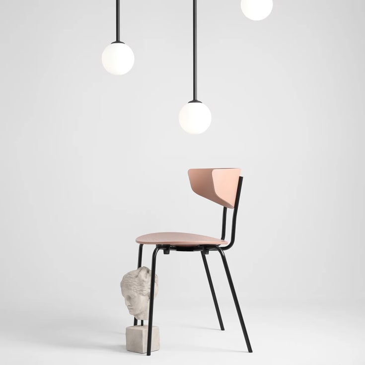 Aldex Pinne taklampa, svart, 67 cm