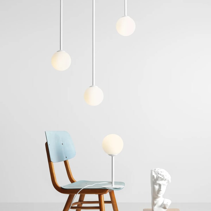 Aldex Pinne taklampa, vit, 67 cm