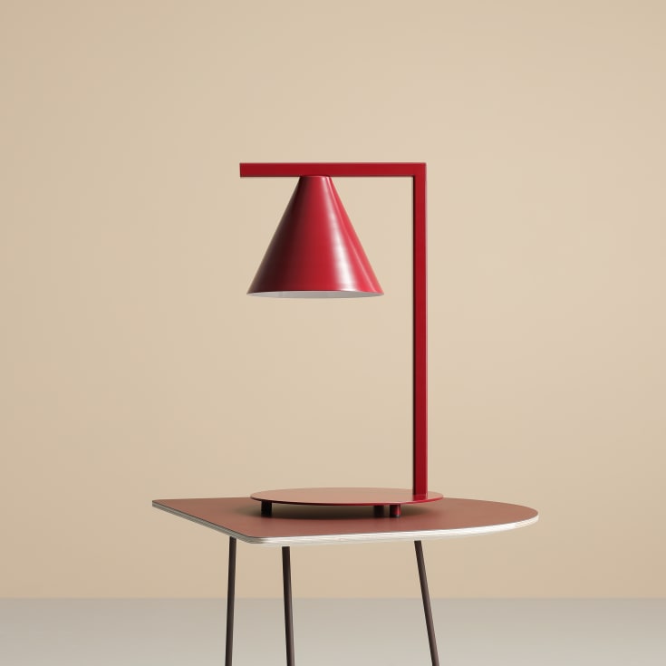 Aldex Form bordlampe, rød