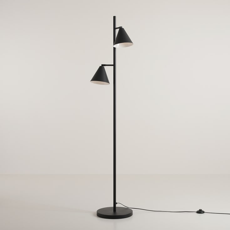 Aldex Form 2 golvlampa, svart