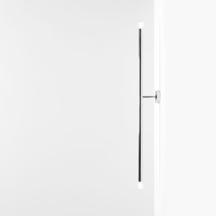 Aldex Tubo 2 vegglampe, krom, 100 cm