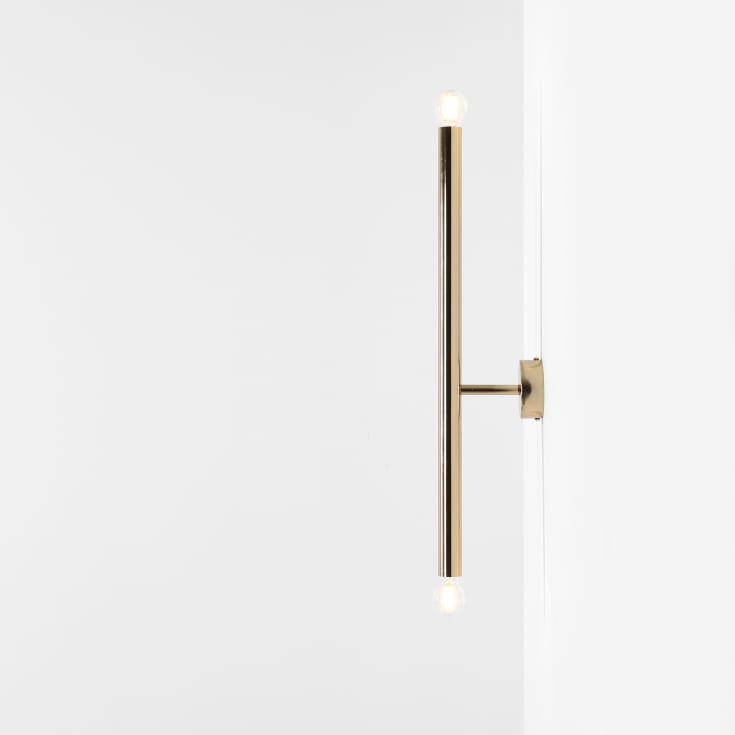 Aldex Tubo 2 væglampe, guld, 60 cm