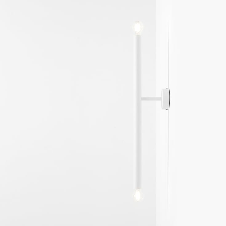 Aldex Tubo 2 vegglampe, hvit, 60 cm