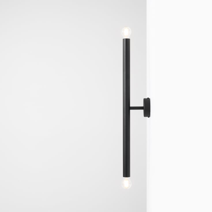 Aldex Tubo 2 vägglampa, svart, 60 cm