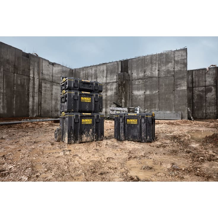 DeWalt DXL Thoughsystem 2.0 opbevaringssæt 3, med hjul og teleskophåndtag
