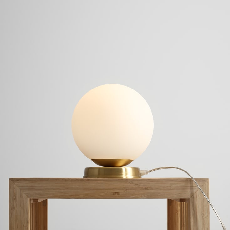 Aldex Ball bordslampa, mässing, Ø20 cm