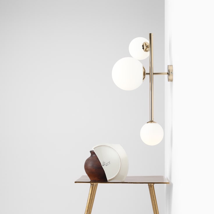Aldex Dione vägglampa, guld