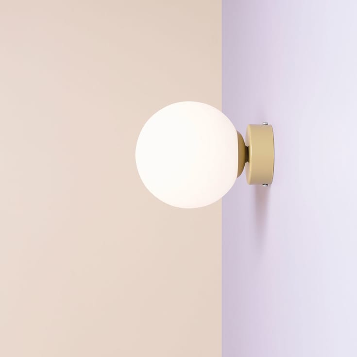 Aldex Ball vägglampa, grön, Ø14 cm