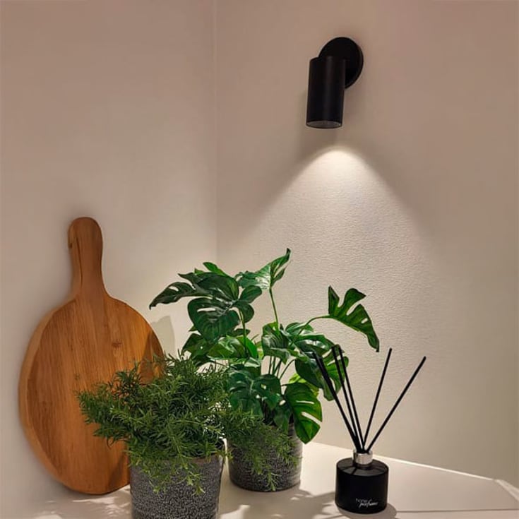 Antidark SpotOn Circle spotlampa, svart
