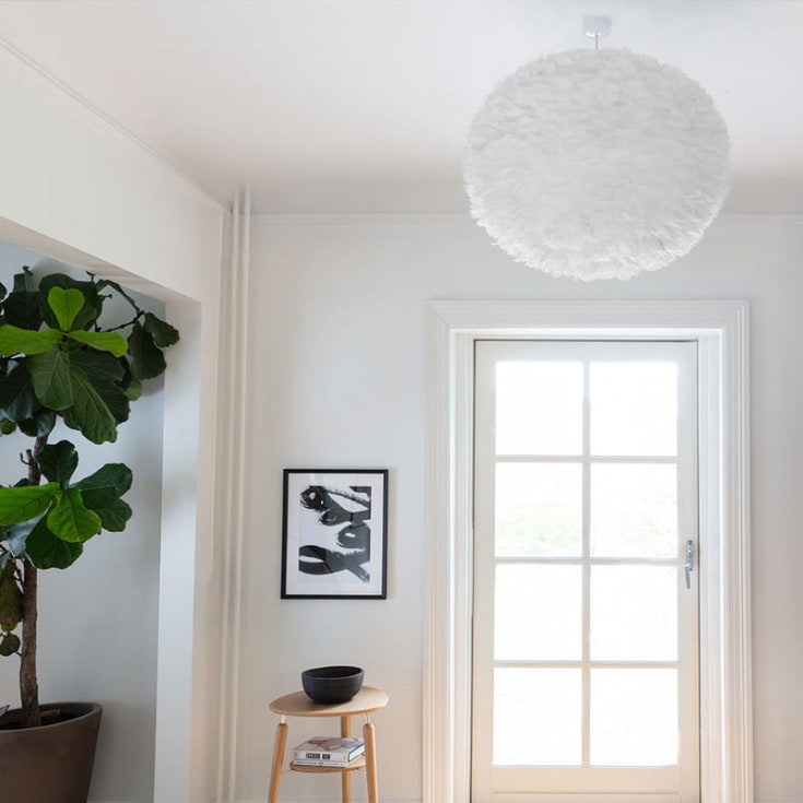 Umage Eos fjerlampeskærm, hvid, Ø65 cm