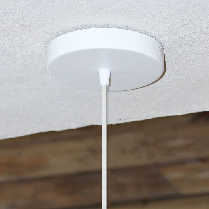 Umage Rosette lamphållar med sladd, vit
