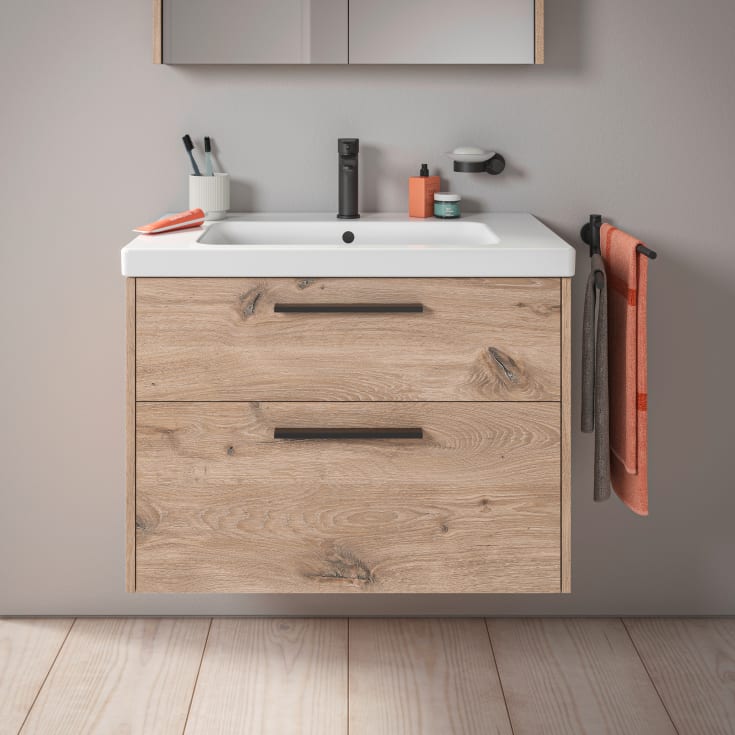 Duravit D-Code servantskap, 78,4x46 cm, eik